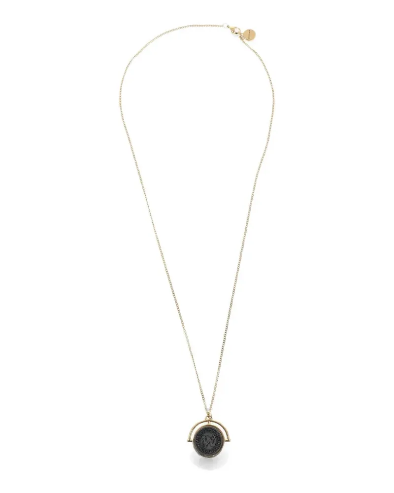 Palm Angels seal pendant necklace - Gold Gold