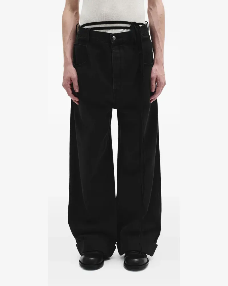 Ann Demeulemeester Michael Jeans - Schwarz Schwarz