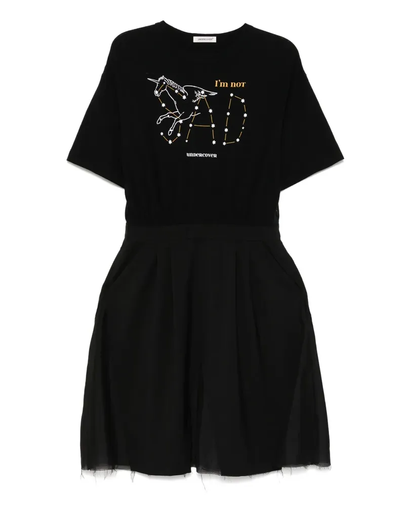 Undercover Kleid mit kurzen Ärmeln - Schwarz Schwarz