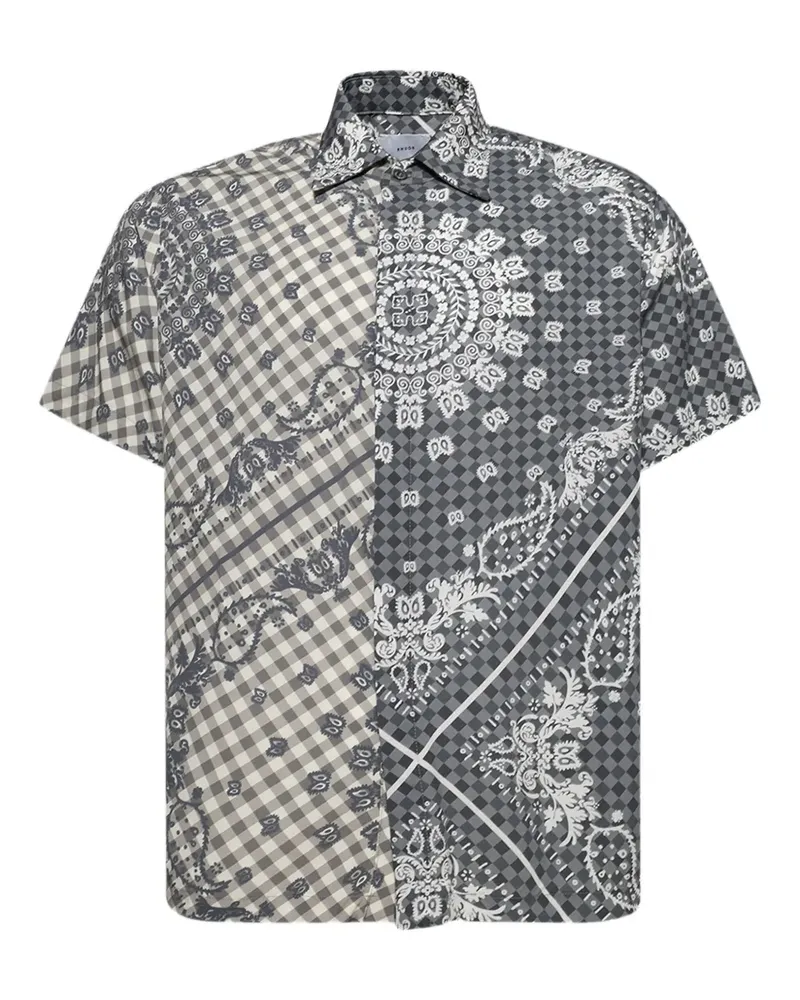 RHUDE Hemd mit Bandana-Print - Schwarz Schwarz