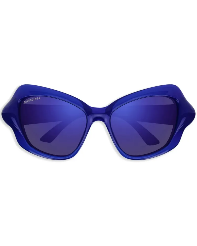 Balenciaga Wrap Sonnenbrille mit D-Gestell - Blau Blau