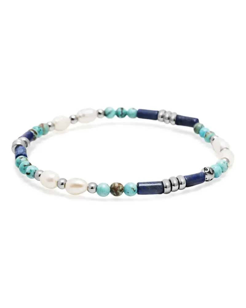 Nialaya Perlenarmbänder mit Schmucksteinen - Blau Blau