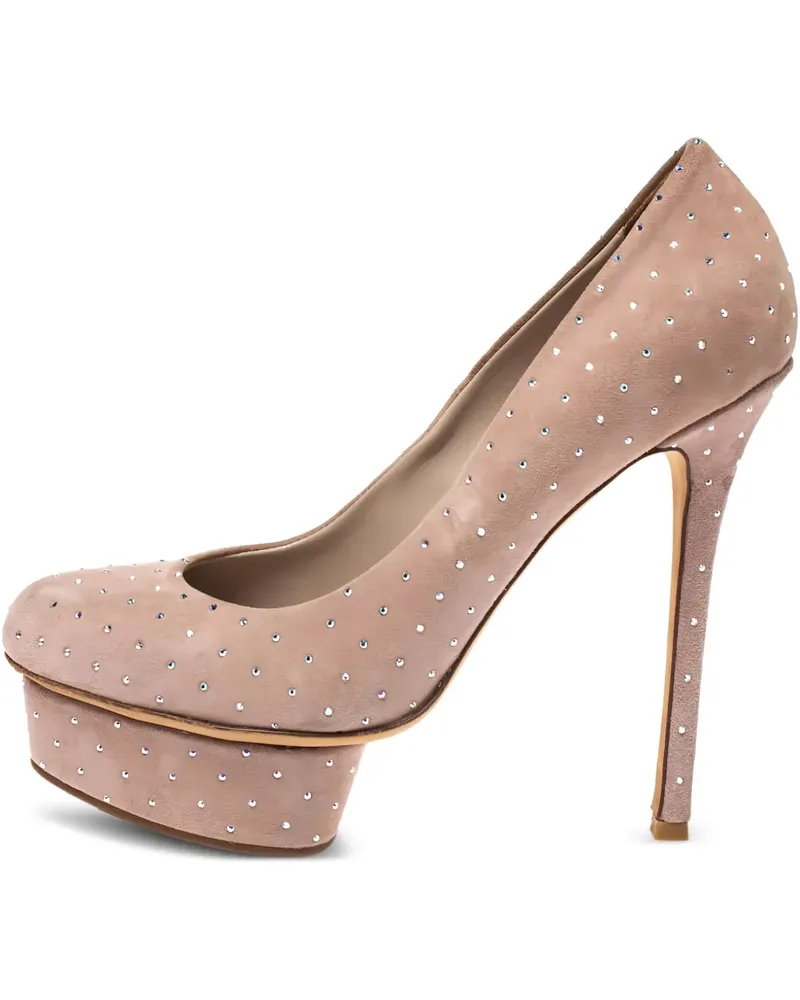 Le Silla Pre-owned Pumps mit Kristallverzierung - Braun Braun