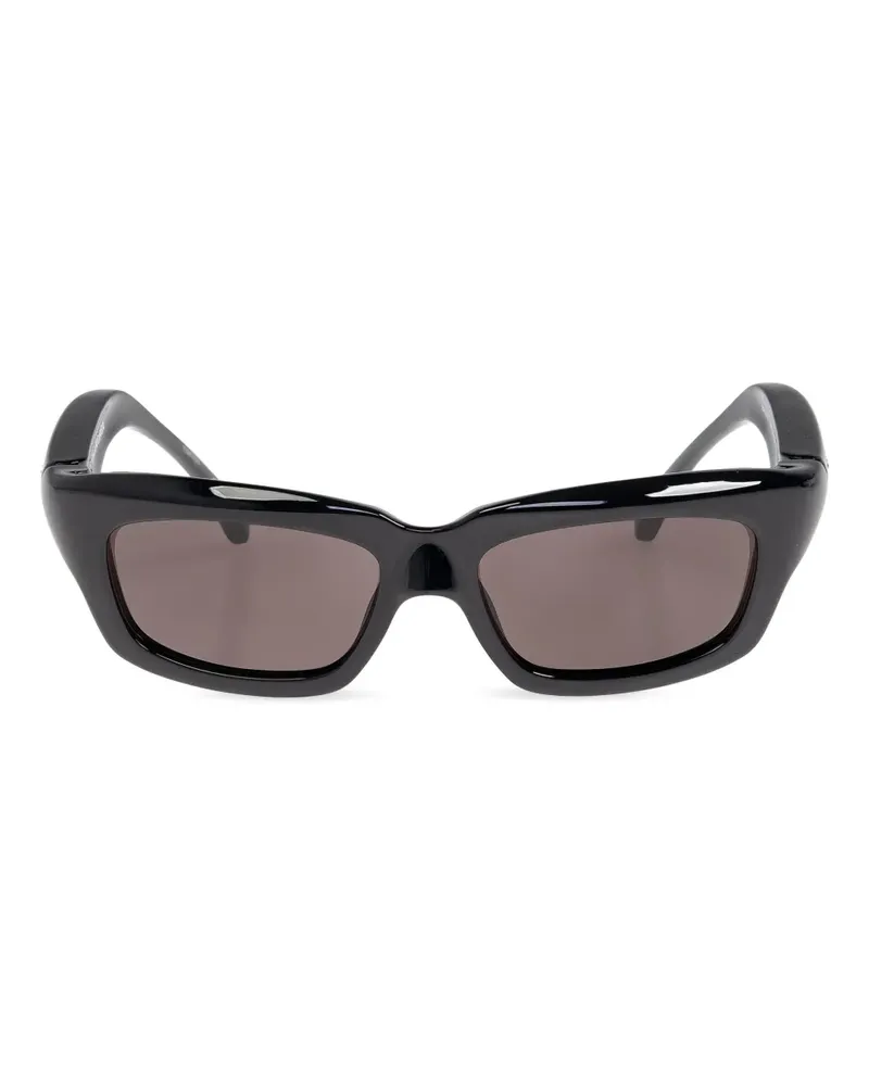 Balenciaga Sonnenbrille mit eckigem Gestell - Schwarz Schwarz