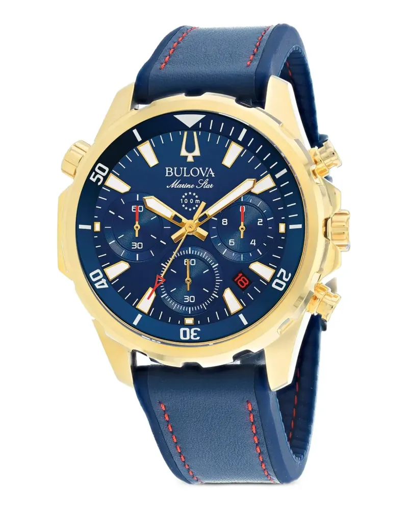 BULOVA Marine Star Armbanduhr 44mm - Blau Blau