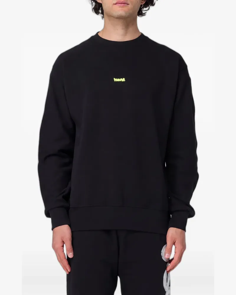 DISCLAIMER Sweatshirt mit tiefen Schultern - Schwarz Schwarz
