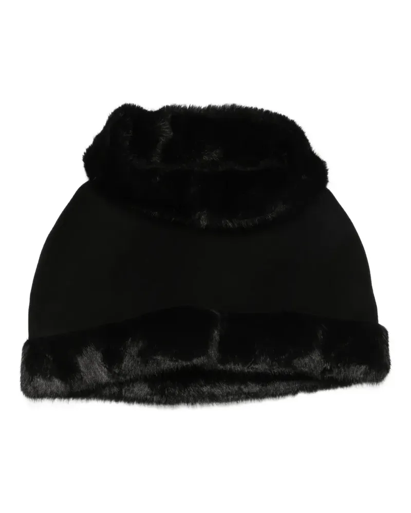 By Malene Birger Kapuzenjacke mit Faux Fur - Schwarz Schwarz