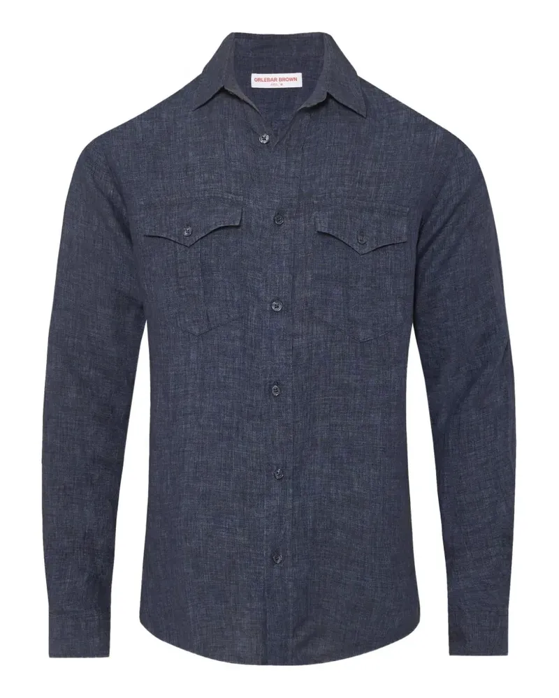 Orlebar Brown Colburn Hemd - Blau Blau