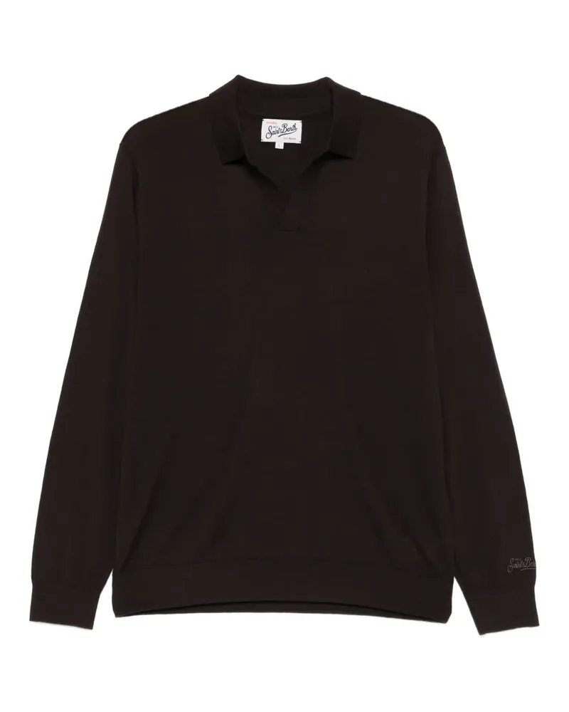 MC2 Saint Barth Langärmeliges Poloshirt - Braun Braun