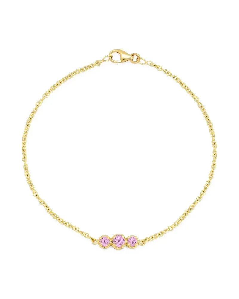 Jennifer Meyer Gelbgoldarmband mit Saphir-Illusion Gold