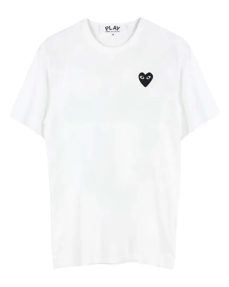 Comme des Garçons heart logo T-shirt - Weiß Weiß