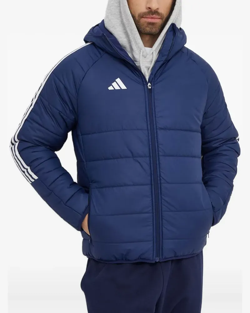 adidas three-stripe padded jacket - Blau Blau