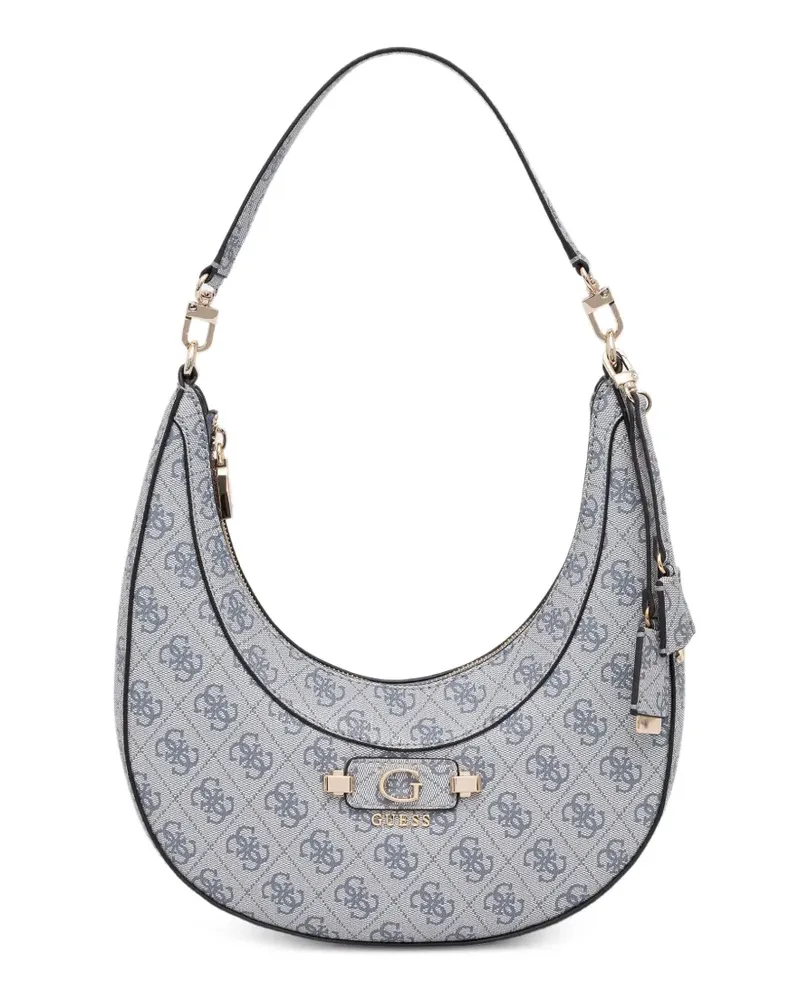 Guess Lindsey Schultertasche mit Logo-Print - Grau Grau