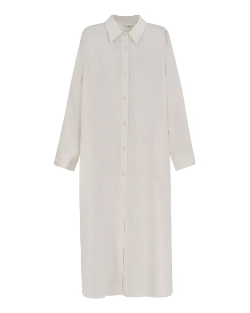 Hevò Arigliano button-up dress - Weiß Weiß