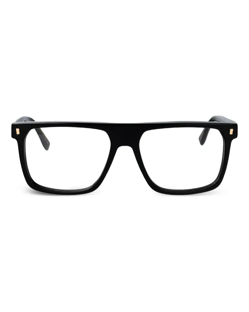 Dsquared2 Brille mit eckigem Gestell - Schwarz Schwarz