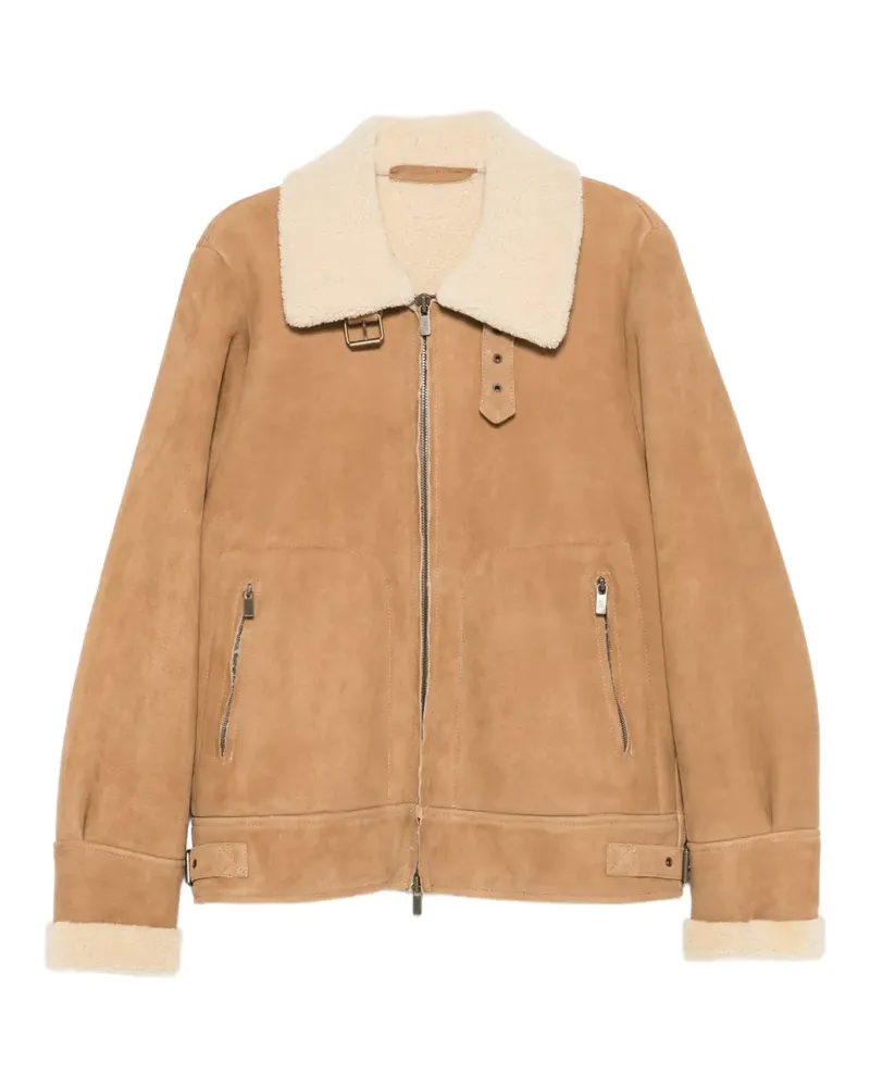 Salvatore Santoro Jacke mit Reißverschluss - Braun Braun