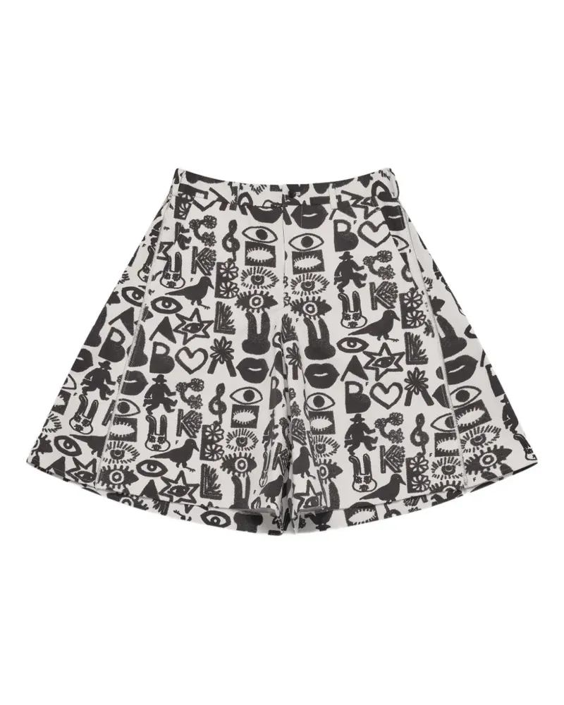 Comme des Garçons printed shorts - Weiß Weiß