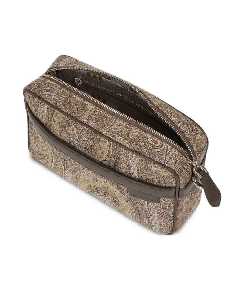 Etro Jacquard-Umhängetasche mit Paisleymuster - Braun Braun