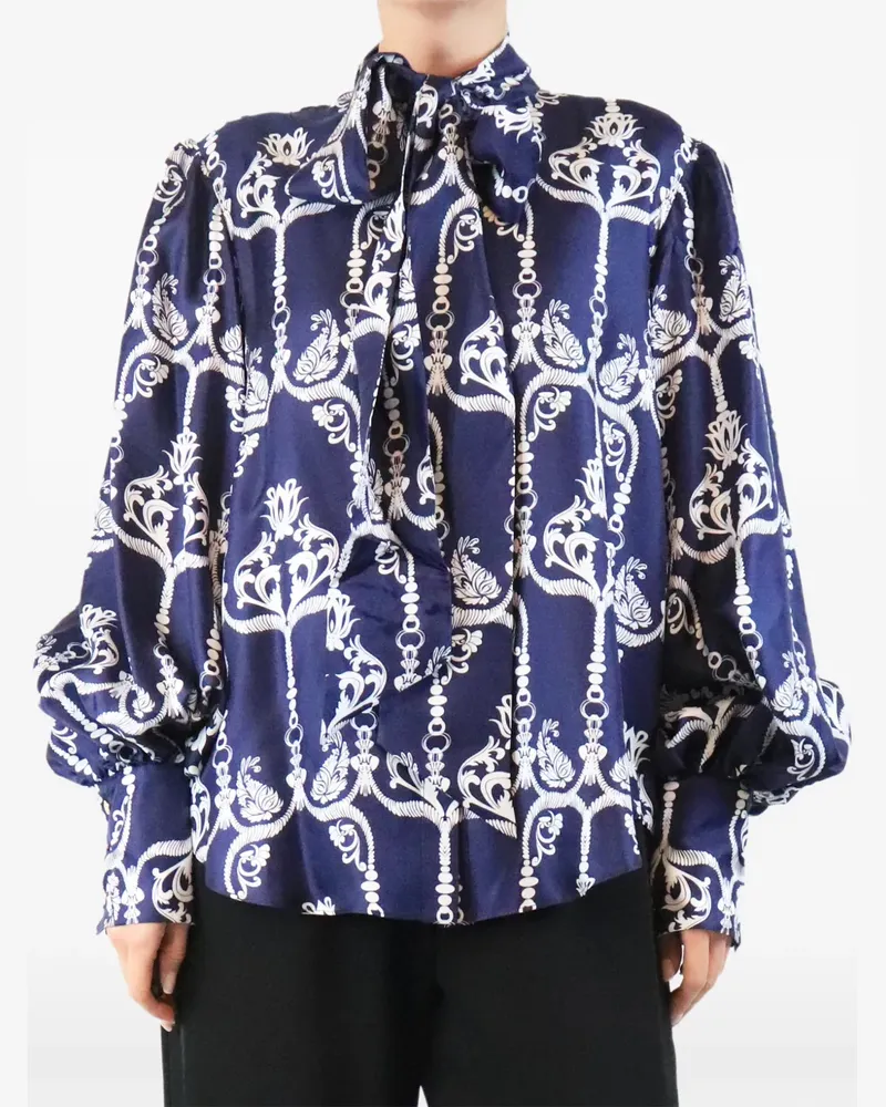 Borgo De Nor Marcel Bluse - Blau Blau