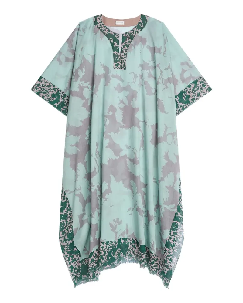 Dries van Noten Kaftan mit Print - Blau Blau