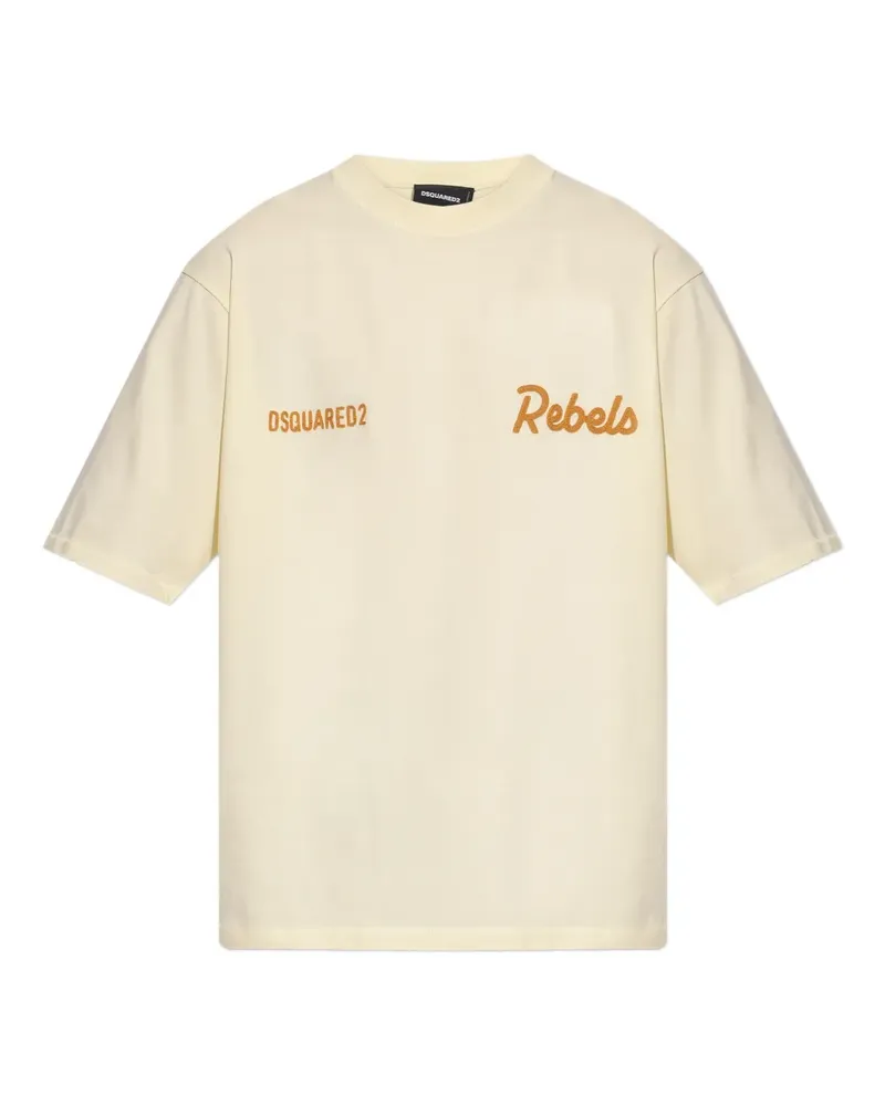 Dsquared2 T-Shirt mit Stickerei - Nude Nude
