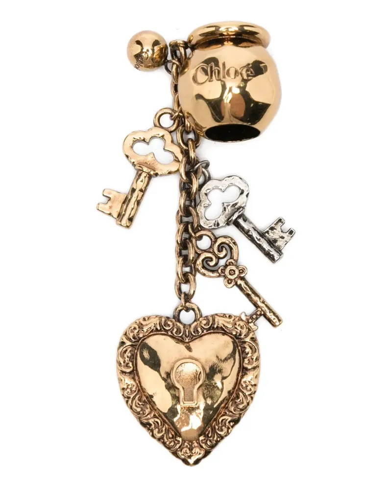 Chloé Sphere Key Dice Armband-Tasche mit Anhänger - Gold Gold