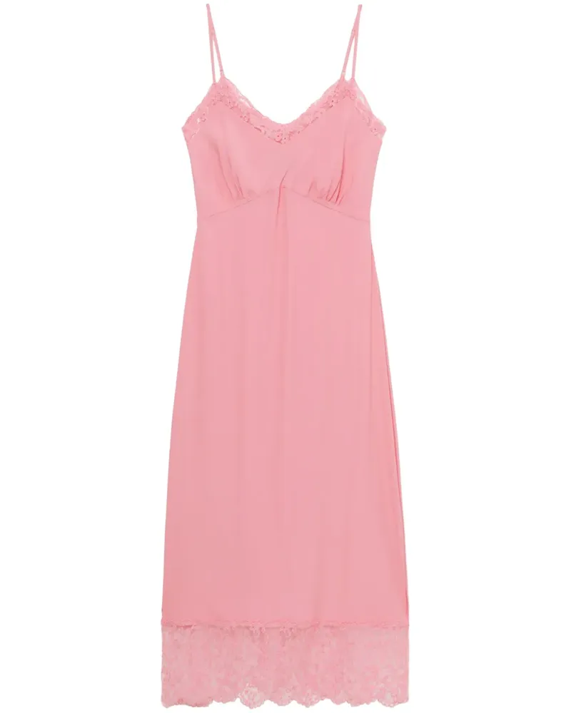 Simone Rocha Deep Midikleid - Rosa Rosa