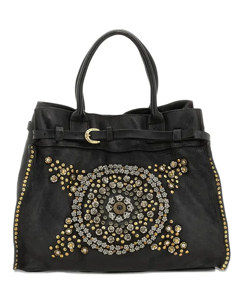Campomaggi Verzierter Bella Di Notte Tote Bag - Schwarz Schwarz