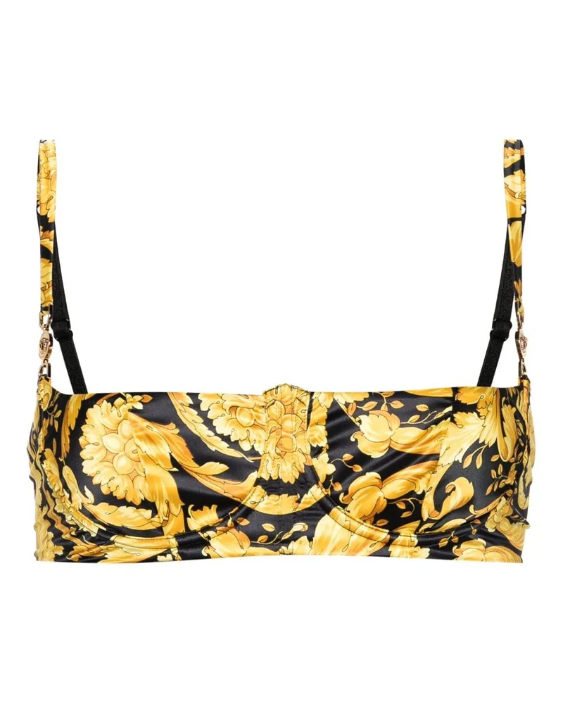 Versace Balconette-BH mit Barocco-Print - Schwarz Schwarz