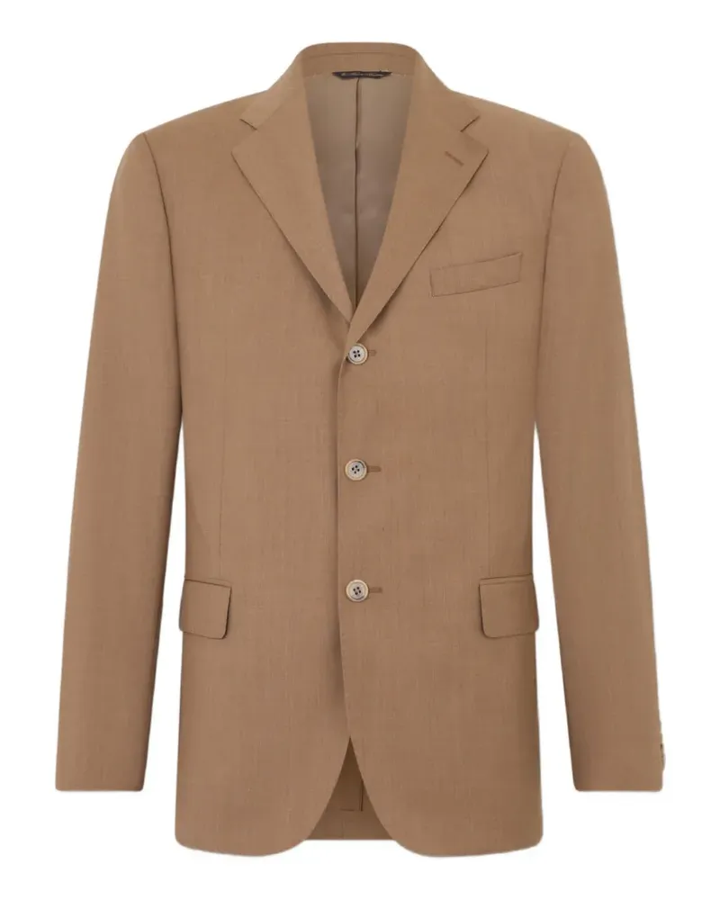 Brooks Brothers Einreihiges Sakko mit drei Knöpfen - Nude Nude