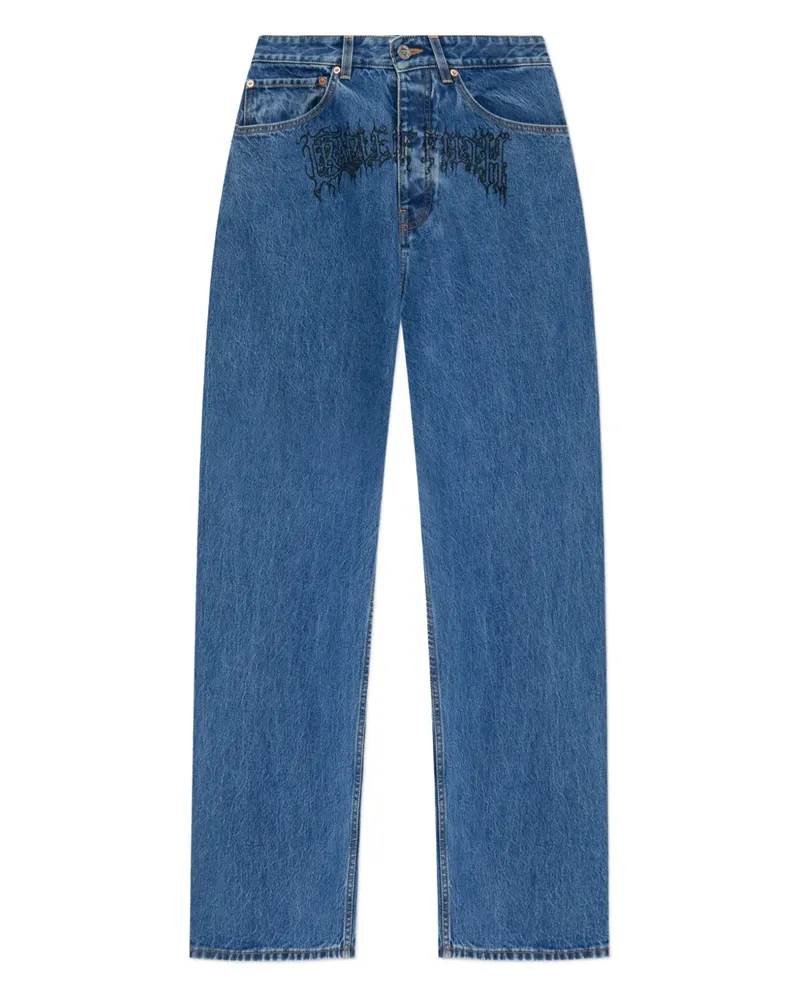 VETEMENTS Jeans mit grafischem Print - LIGHT BLUE Light