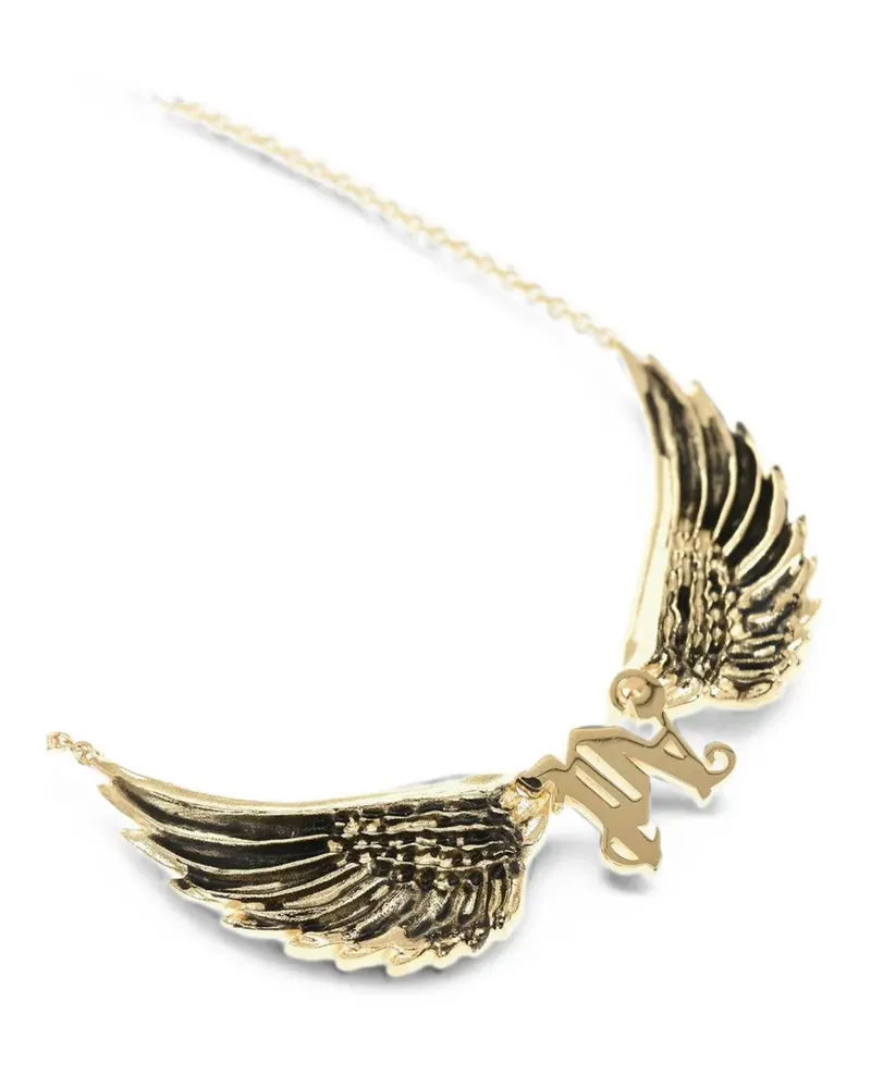 Palm Angels Wings Monogram necklace - Gold Gold