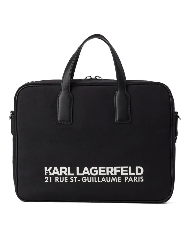 Karl Lagerfeld Rue St-Guillaume Aktentasche - Schwarz Schwarz
