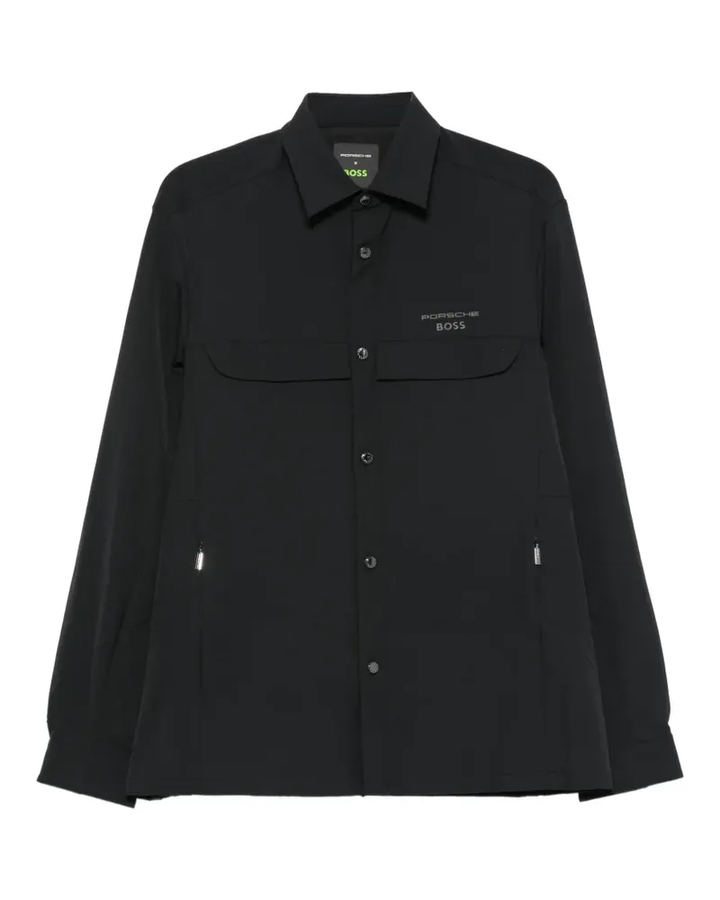 HUGO BOSS x Porsche logo-emed shirt - Schwarz Schwarz