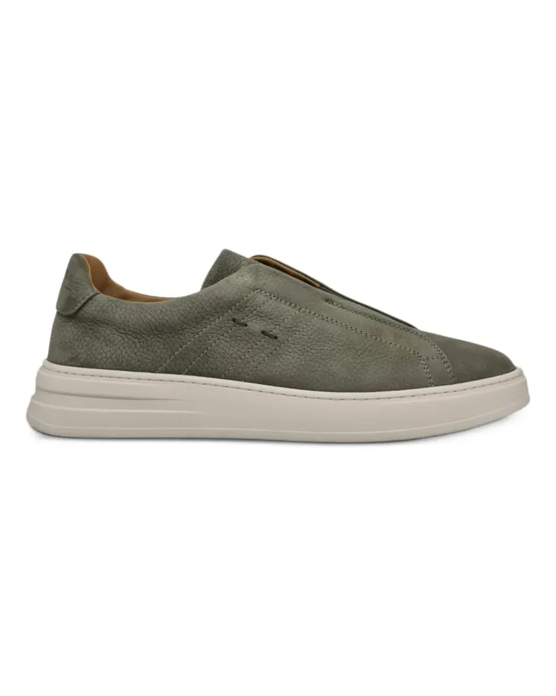 Henderson Slip-On-Sneakers aus Leder - Grün Grün