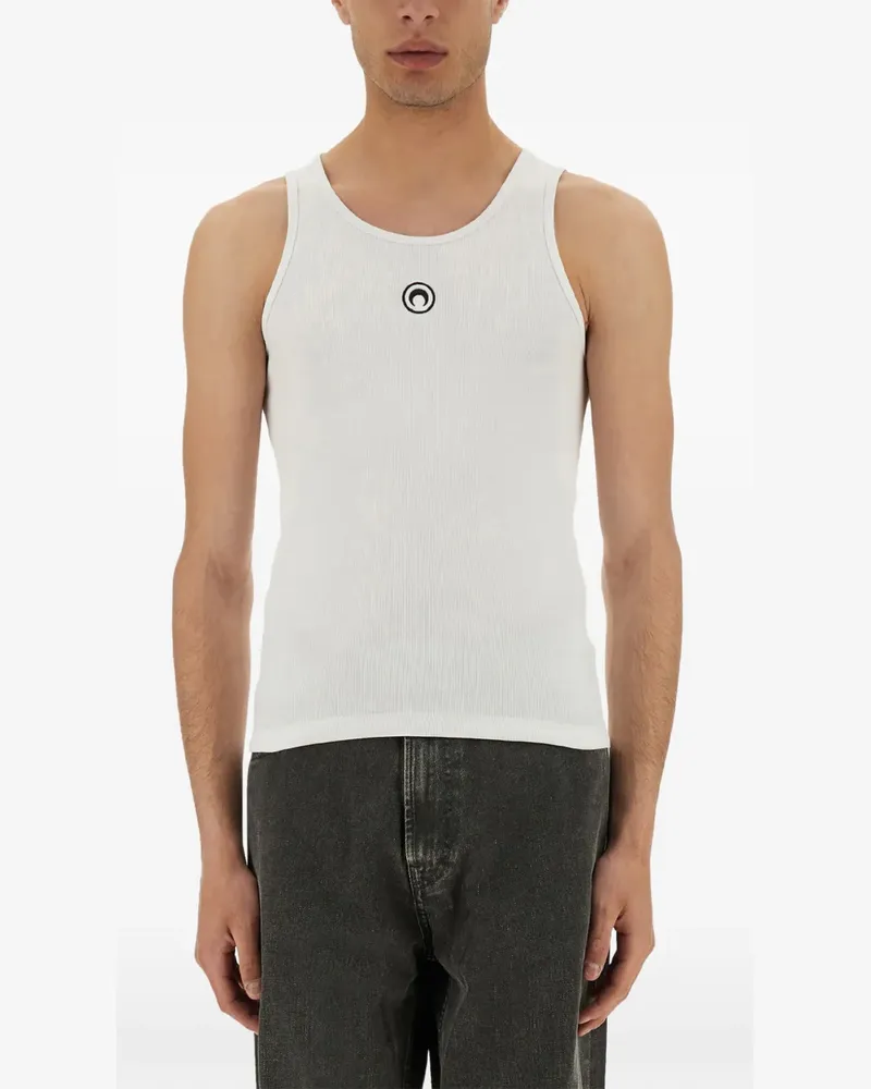 Marine Serre logo top - Weiß Weiß