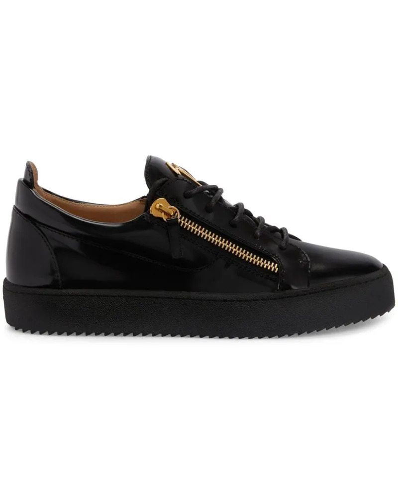 Giuseppe Zanotti Frankie Sneakers mit Reißverschluss - Schwarz Schwarz