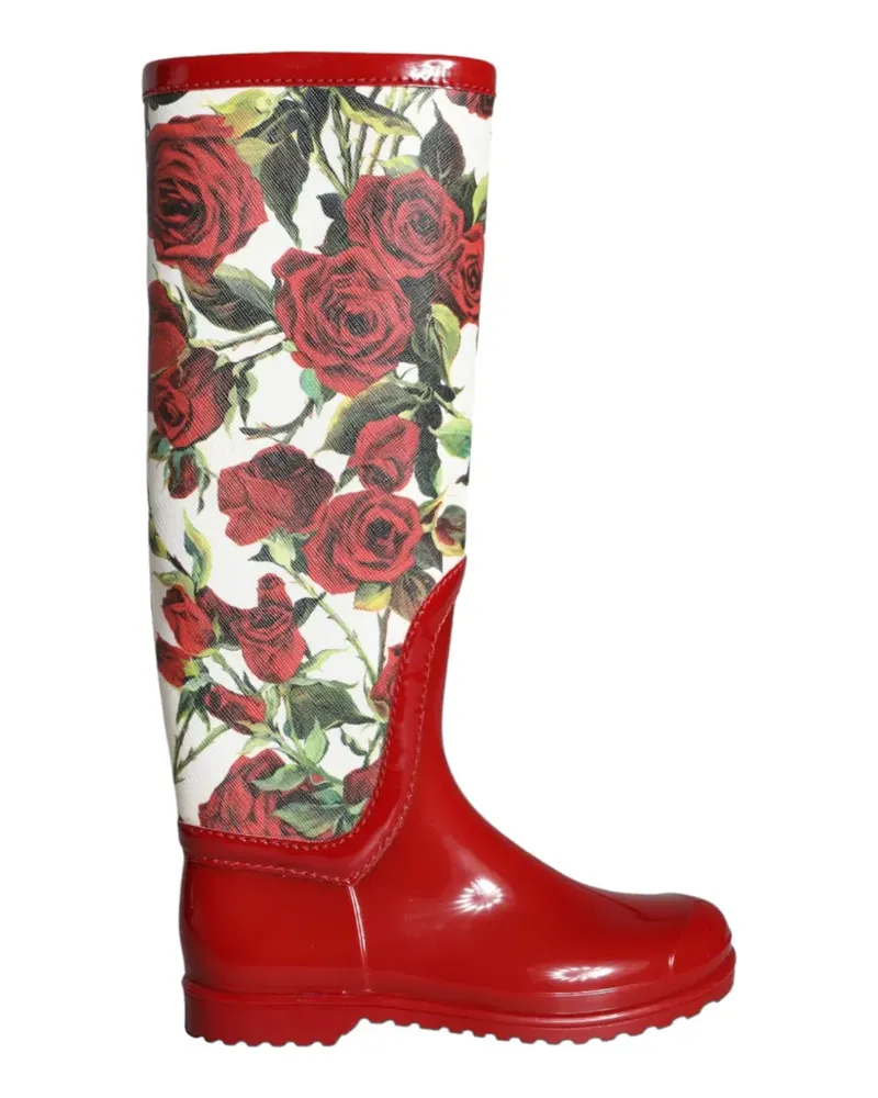 Dolce & Gabbana Kniehohe Stiefel - Rot Rot