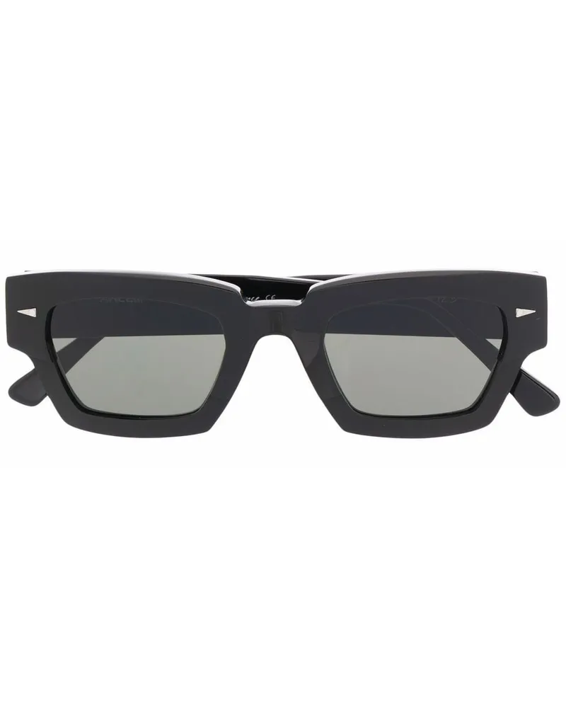 AHLEM Eckige Villette Sonnenbrille - Schwarz Schwarz