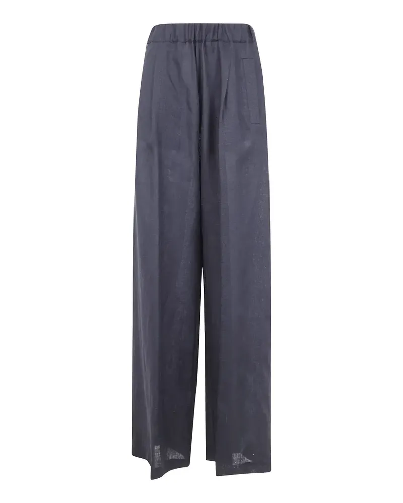 Semicouture Johnny elasticated-waistband palazzo pants - Schwarz Schwarz