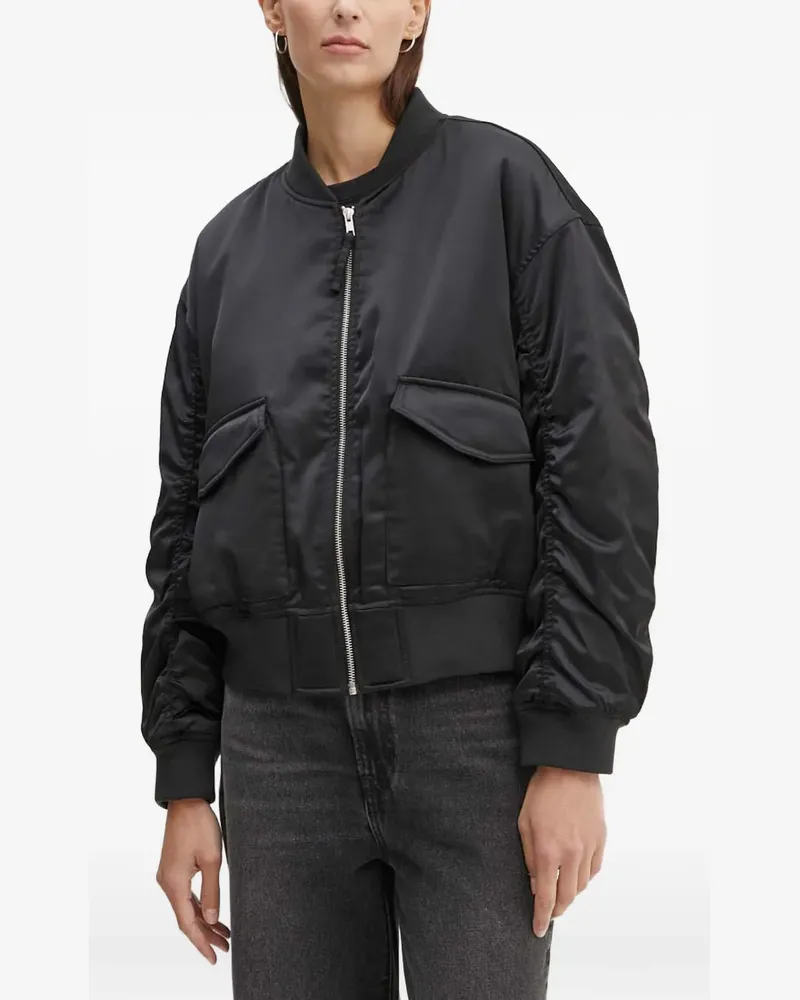 Levi's gathered-sleeve bomber jacket - Schwarz Schwarz