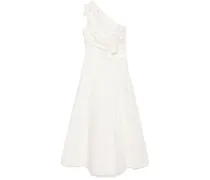 Kleid aus Popeline - Weiß