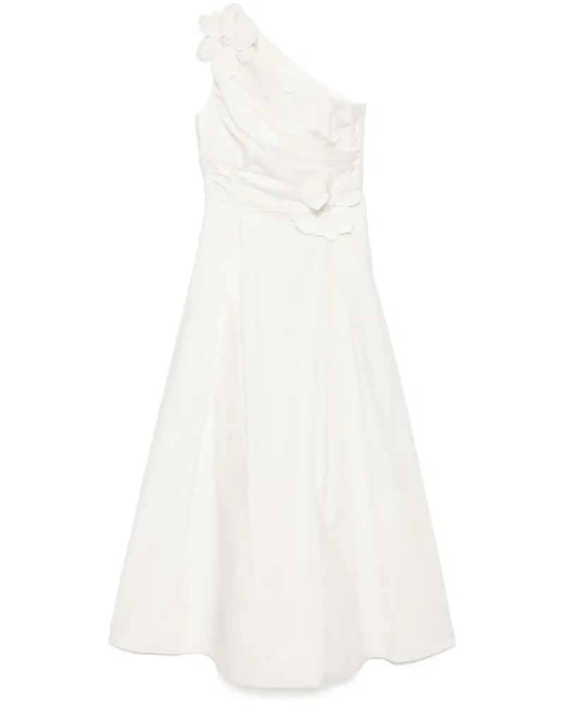 Elie Saab Kleid aus Popeline - Weiß Weiß