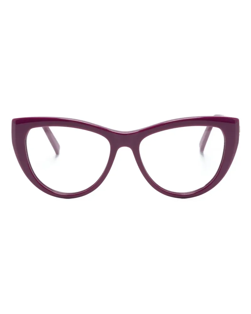 Karl Lagerfeld Cat-Eye-Brille mit Logo-Schild - Violett Violett
