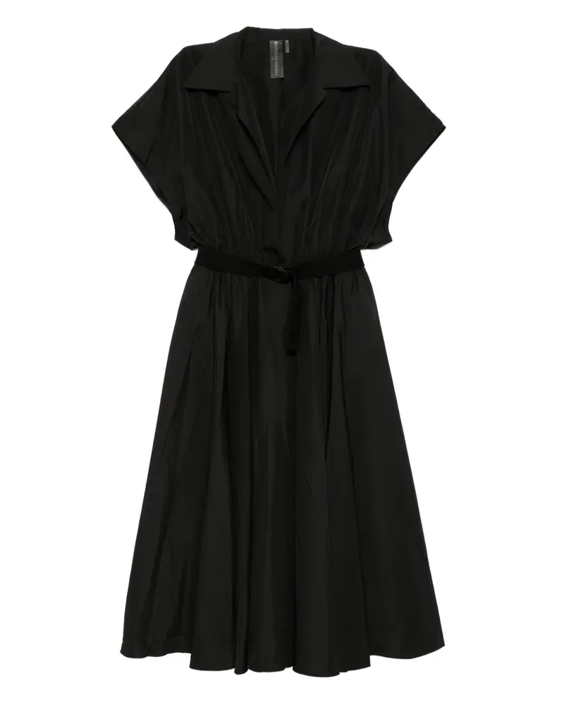 Norma Kamali Ausgestelltes Hemdkleid - Schwarz Schwarz