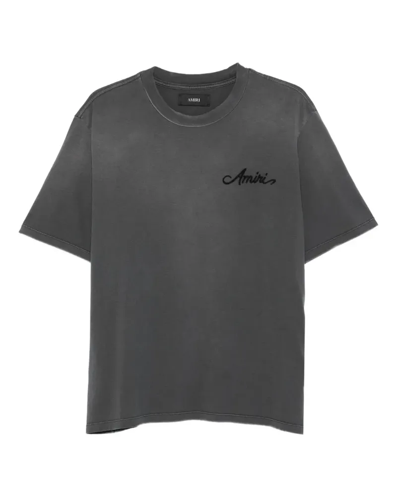 Amiri bandana-patch T-shirt - Schwarz Schwarz