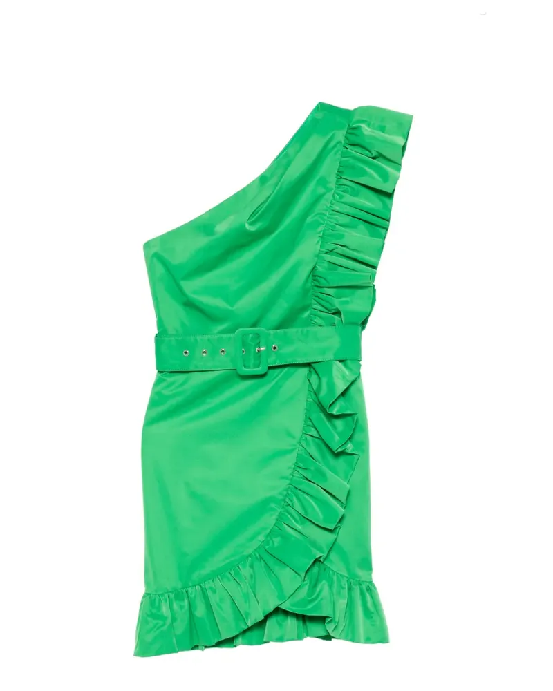 Twin-Set One-Shoulder-Kleid mit Rüschen - Grün Grün