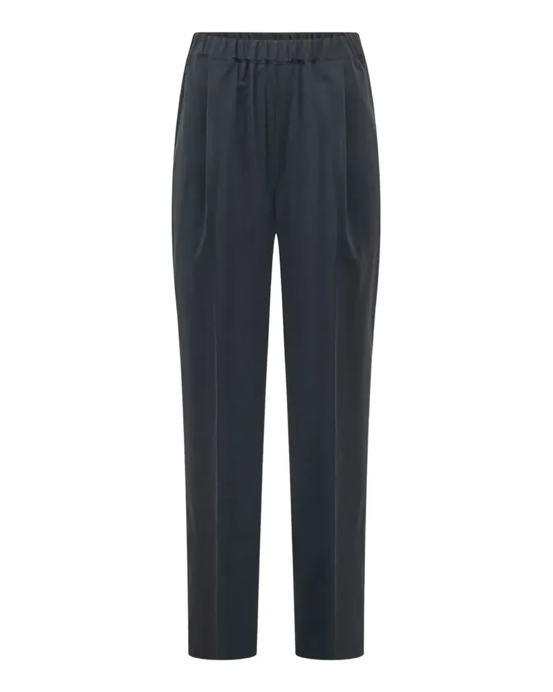 Laneus Plissierte Tapered-Hose - Blau Blau
