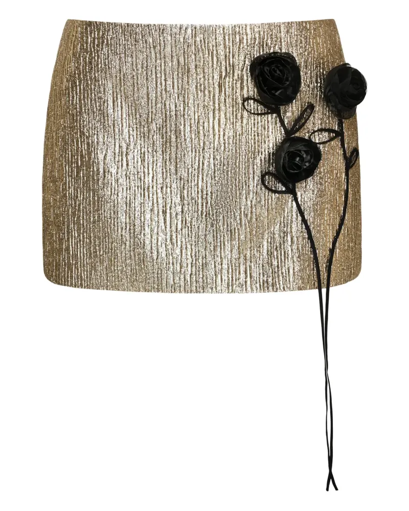 ANOUKI Metallischer Minirock - Gold Gold