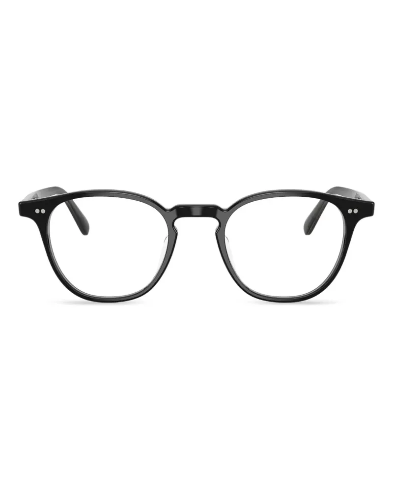 Oliver Peoples Edmin Brille mit rundem Gestell - Schwarz Schwarz